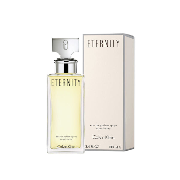 ETERNITY (for women) • Calvin Klein • 100 ml • Eau de parfum pour femme, vaporisateur/spray  Scentia : Parfums et fragrances