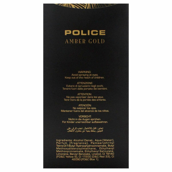 AMBER GOLD for woman • POLICE • 100 ml • Eau de toilette pour femme  Scentia : Parfums et fragrances