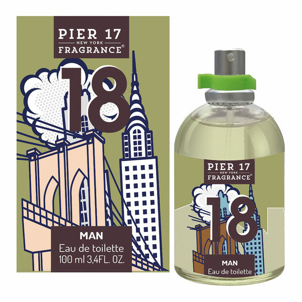 18 • PIER 17 FRAGRANCE New York • 100 ml • Eau de toilette pour homme, vaporisateur/spray  Scentia : Parfums et fragrances