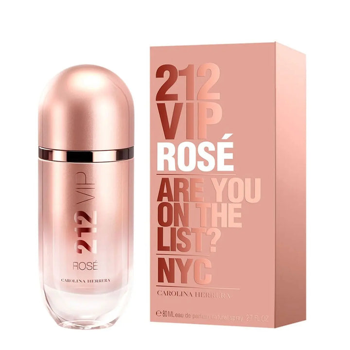 212 VIP ROSÉ NYC - ARE YOU ON THE LIST? • CAROLINA HERRERA New York • 80 ml • Eau de parfum pour femme, vaporisateur/spray  Scentia : Parfums et fragrances
