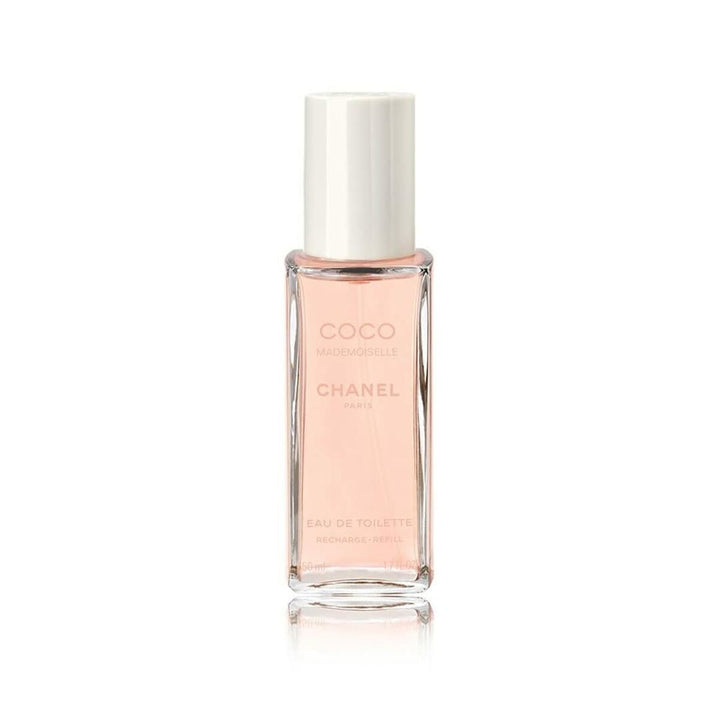 COCO MADEMOISELLE - EAU DE TOILETTE • CHANEL, Paris • 50 ml (rechargeable) • Eau de toilette pour femme, vaporisateur/spray rechargeable  Scentia : Parfums et fragrances