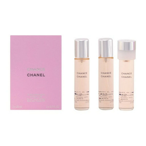 CHANCE - EAU DE TOILETTE (3 recharges) • CHANEL, Paris • 3 x 20 ml • Eau de toilette pour femme, recharges  Scentia : Parfums et fragrances