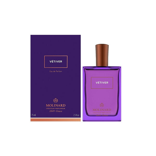VÉTIVER • MOLINARD, 1849 Grasse • 75 ml • Eau de parfum pour femme, vaporisateur/spray  Scentia : Parfums et fragrances