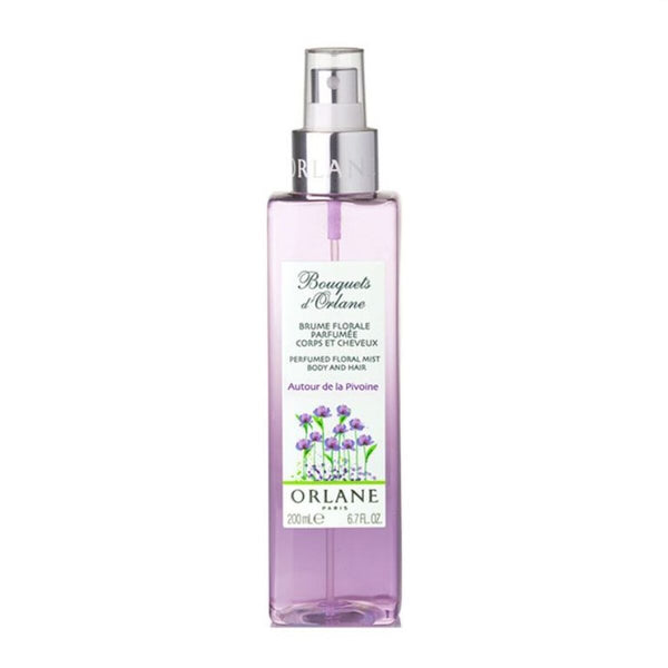 Bouquets d'Orlane - Autour de la Pivoine • ORLANE, Paris • 200 ml • Brume florale parfumée corps et cheveux pour femme, vaporisateur/natural spray  Scentia : Parfums et fragrances