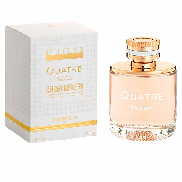 QUATRE - EAU DE PARFUM (Femme/Woman) • BOUCHERON • 50 ml • Eau de parfum pour femme, vaporisateur/natural spray  Scentia : Parfums et fragrances