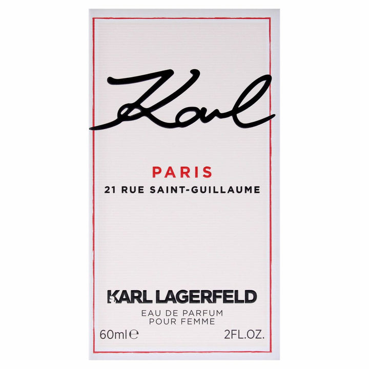Karl PARIS 21 RUE SAINT-GUILLAUME • KARL LAGERFELD • 60 ml • Eau de parfum pour femme  Scentia : Parfums et fragrances