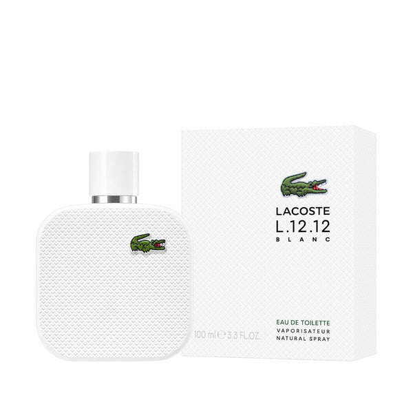 L.12.12 BLANC - EAU DE TOILETTE • LACOSTE • 100 ml • Eau de toilette pour homme, vaporisateur/natural spray  Scentia : Parfums et fragrances