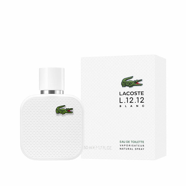 L.12.12 BLANC - EAU DE TOILETTE • LACOSTE • 50 ml • Eau de toilette pour homme, vaporisateur/natural spray  Scentia : Parfums et fragrances