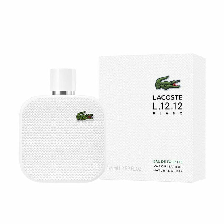 L.12.12 BLANC EAU DE TOILETTE pour homme • LACOSTE • 175 ml  Scentia : Parfums et fragrances