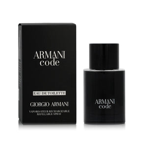 ARMANI code EAU DE TOILETTE pour homme • GIORGIO ARMANI • 50 ml (rechargeable)  Scentia : Parfums et fragrances