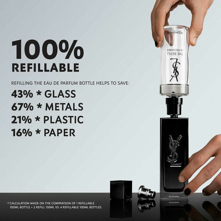 MYSLF • YVES SAINT LAURENT - YSL • 40 ml (rechargeable) • Eau de parfum pour homme  Scentia : Parfums et fragrances