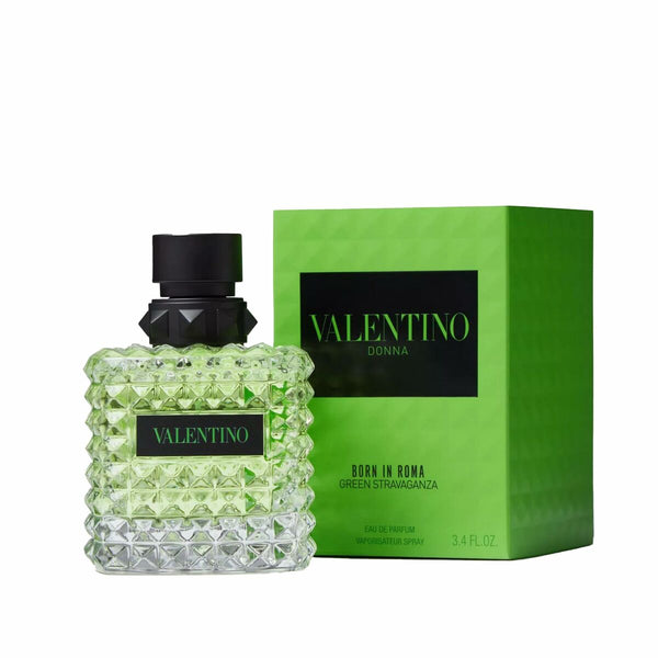 BORN IN ROMA - GREEN STRAVAGANZA • VALENTINO Donna • 100 ml • Eau de parfum pour femme, vaporisateur/natural spray  Scentia : Parfums et fragrances