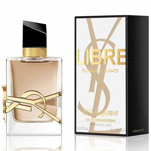 LIBRE FLOWERS & FLAMES • YVES SAINT LAURENT - YSL • 50 ml • EAU DE PARFUM FLORALE pour femme  Scentia : Parfums et fragrances