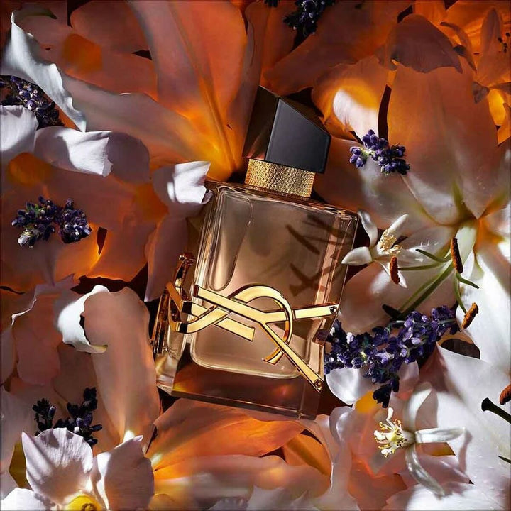 LIBRE FLOWERS & FLAMES • YVES SAINT LAURENT - YSL • 50 ml • EAU DE PARFUM FLORALE pour femme  Scentia : Parfums et fragrances