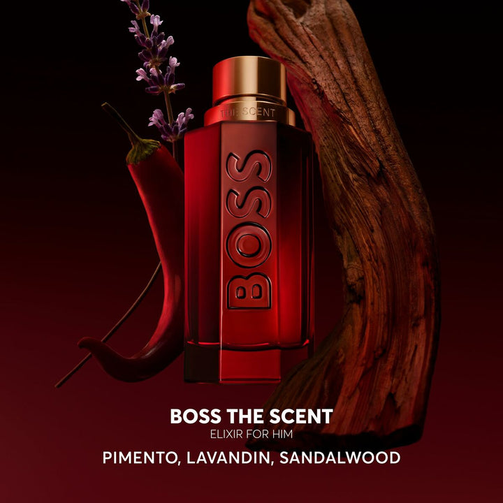 THE SCENT ELIXIR • BOSS (HUGO BOSS) • 100 ml • PARFUM INTENSE pour homme  Scentia : Parfums et fragrances