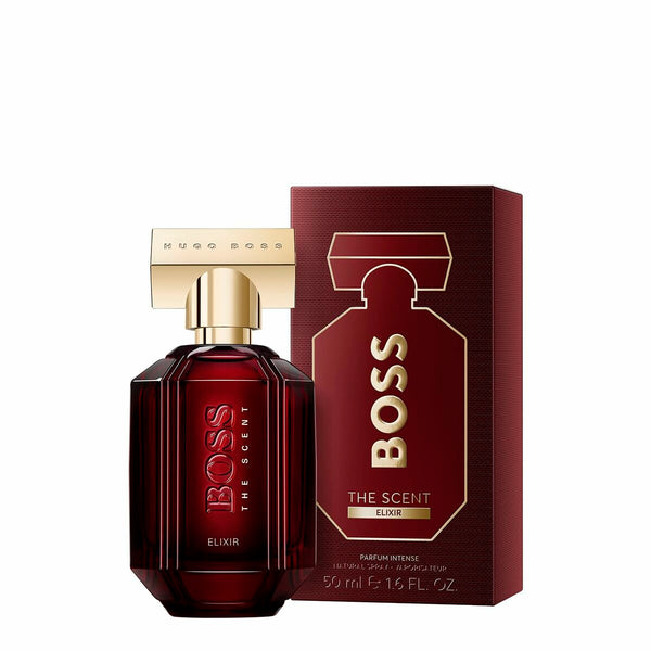 THE SCENT FOR HER ELIXIR • BOSS (HUGO BOSS) • 50 ml • PARFUM INTENSE pour femme  Scentia : Parfums et fragrances