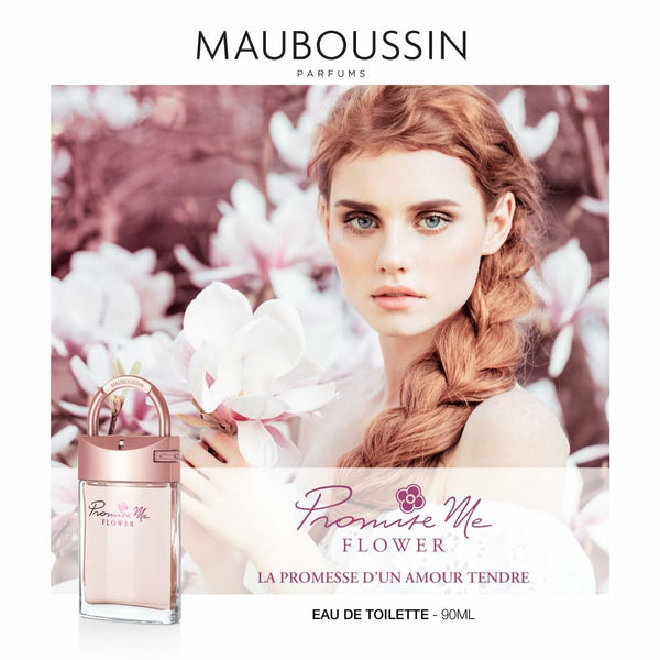 Promise Me FLOWER • MAUBOUSSIN • 90 ml • Eau de toilette pour femme, vaporisateur/natural spray  Scentia : Parfums et fragrances