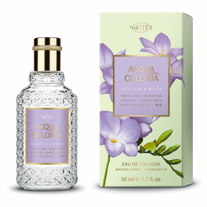 ACQUA COLONIA FREESIA & MUSK (exaltant) • N°4711 • 50 ml • Eau de Cologne unisexe  Scentia : Parfums et fragrances