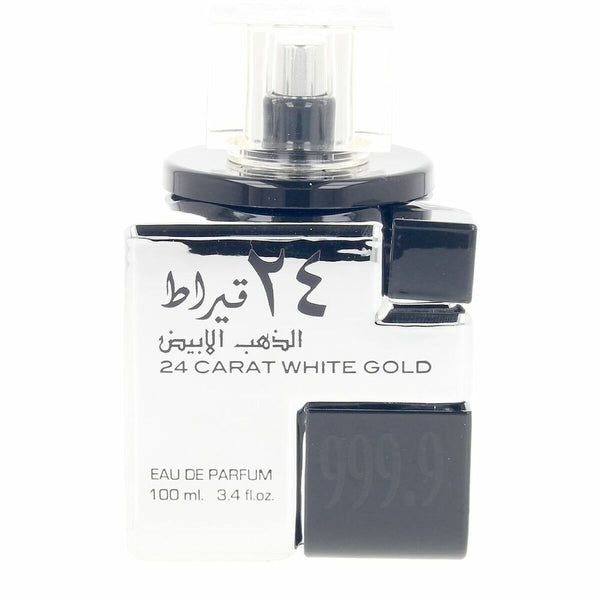 24 CARAT WHITE GOLD • Lattafa • 100 ml • Eau de parfum unisexe, vaporisateur/natural spray  Scentia : Parfums et fragrances