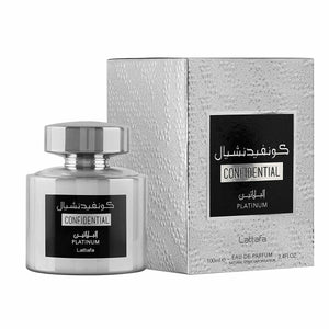 Parfum Homme Lattafa CONFIDENTIAL PLATINUM  Scentia : Parfums et fragrances