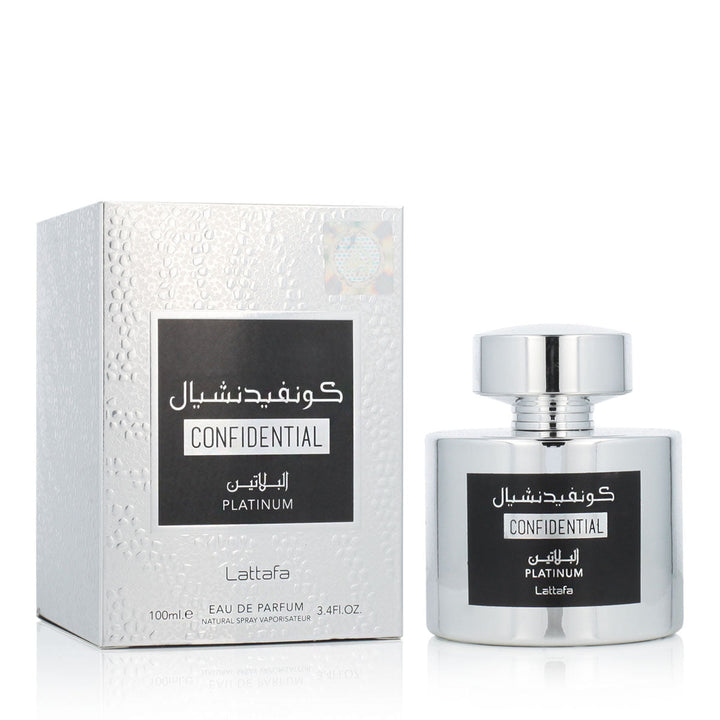 Parfum Homme Lattafa CONFIDENTIAL PLATINUM  Scentia : Parfums et fragrances