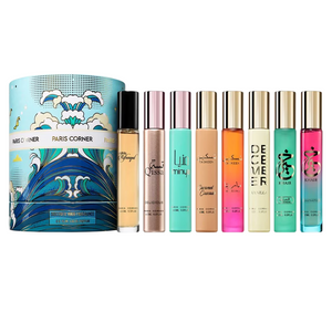Set Paris Corner: Taskeen Marina, Eau De Parfum, Unisex, 15 ml + Taskeen Caramel Cascade, Eau De Parfum, Unisex, 15 ml + December Vanilla, Eau De Parfum, Unisex, 15 ml + Khair Confection, Eau De Parfum, Unisex, 15 ml + Khair Pistachio, Eau De Parfum, U...  SCENTIA