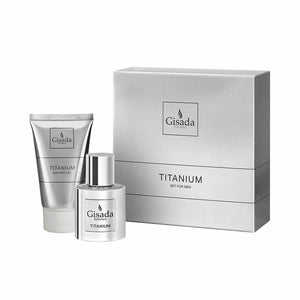 Set TITANIUM for men • Gisada, Switzerland • 150 ml • Eau de parfum pour homme 50 ml + Gel douche 100 ml  Scentia : Parfums et fragrances