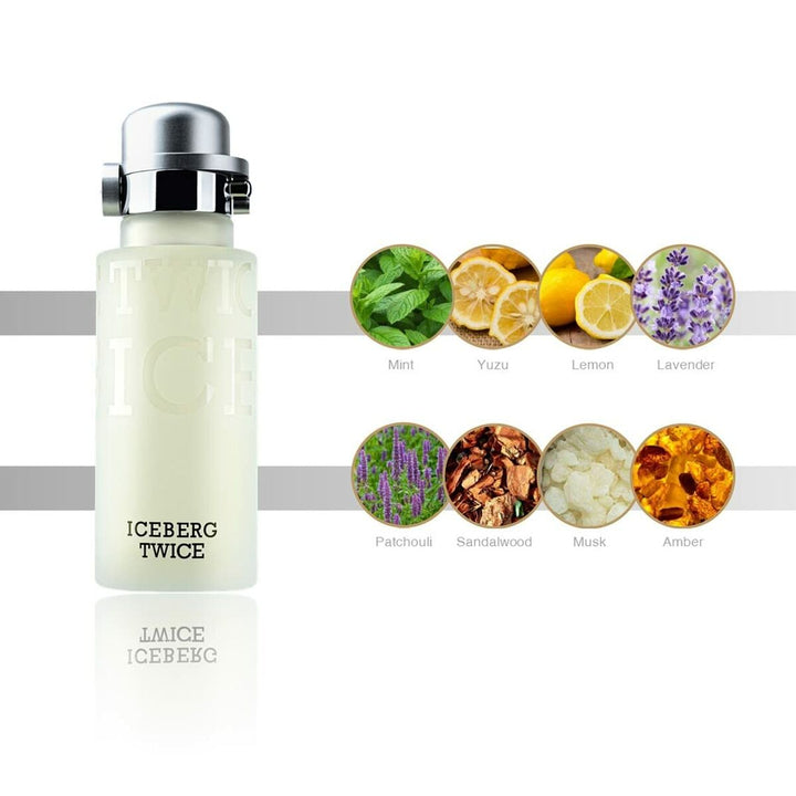 TWICE For Him • ICEBERG Est. 1974 • 125 ml • Eau de toilette pour homme  Scentia : Parfums et fragrances