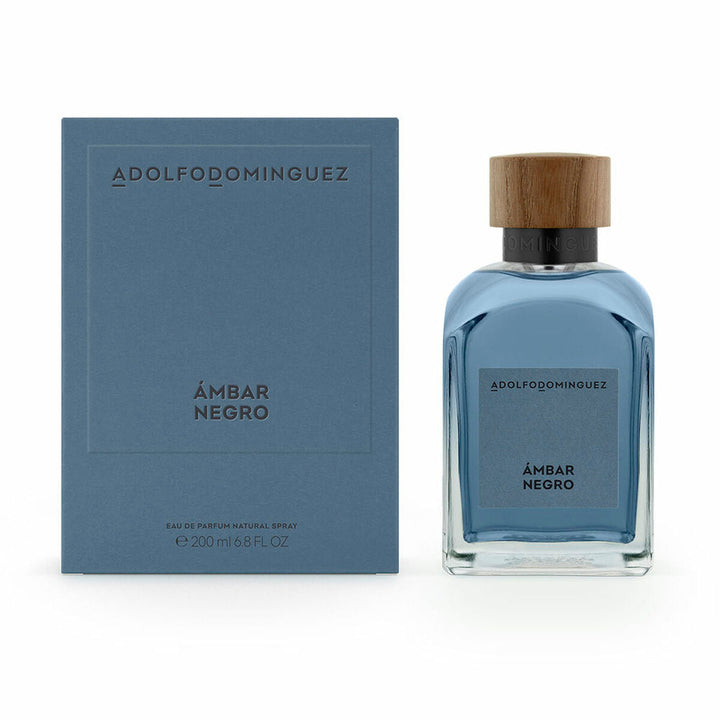 AMBAR NEGRO • ADOLFO DOMINGUEZ • 200 ml • Eau de parfum pour homme, vaporisateur/natural spray  Scentia : Parfums et fragrances