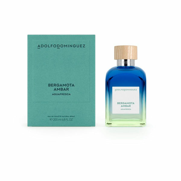 BERGAMOTA AMBAR - Coll. AGUA FRESCA • ADOLFO DOMINGUEZ • 200 ml • Eau de toilette pour homme, vaporisateur/natural spray  Scentia : Parfums et fragrances