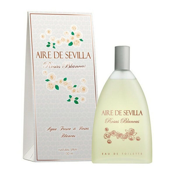 Rosas Blancas (Agua de Rosas Blancas) • AIRE DE SEVILLA • 150 ml • Eau toilette pour femme, vaporisateur/natural spray  Scentia : Parfums et fragrances