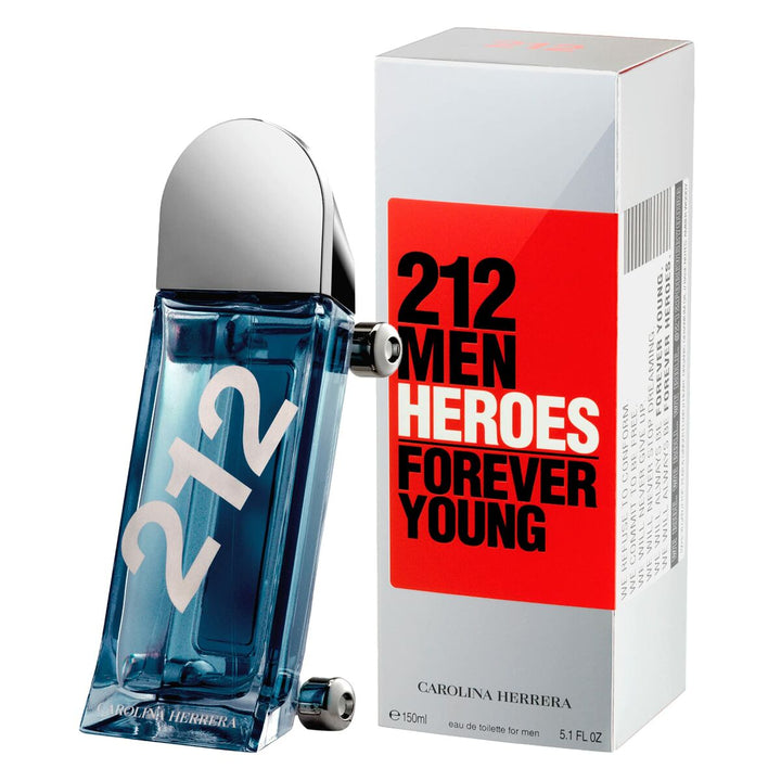 212 MEN HEROES (FOREVER YOUNG) • CAROLINA HERRERA New York • 150 ml • Eau de toilette pour homme, vaporisateur/natural spray  Scentia : Parfums et fragrances