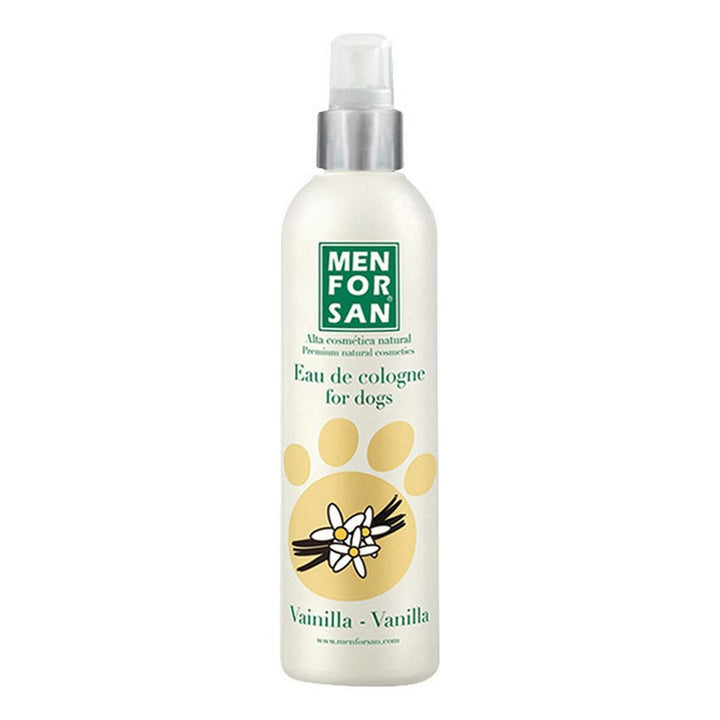 Eau de Cologne pour chiens - Senteur Vanille • Menforsan (MEN FOR SAN) • 125 ml • Eau de Cologne pour animaux domestiques  Scentia : Parfums et fragrances