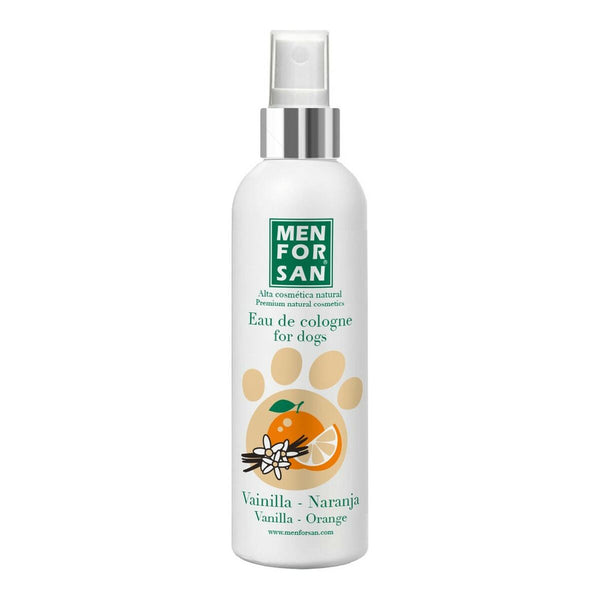 Eau de Cologne pour chiens - Senteur Vanille/Orange • Menforsan (MEN FOR SAN) • 125 ml • Eau de Cologne pour animaux domestiques  Scentia : Parfums et fragrances