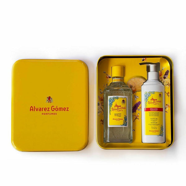 Coffret Agua de Colonia Concentrada : Eau de Cologne + Emulsion corporelle • Álvarez Gómez • 300 ml + 280 ml • Eau de Cologne concentrée unisexe, vaporisateur/spray + Emulsion corporelle  Scentia : Parfums et fragrances