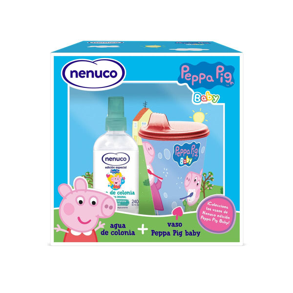 Coffret Eau de Cologne Peppa Pig Baby + verre d'apprentissage • nenuco • 240 ml • Eau de Cologne pour enfants  Scentia : Parfums et fragrances