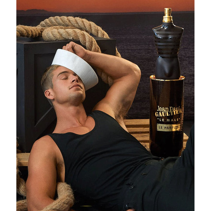 LE MALE - LE PARFUM • Jean Paul GAULTIER • 200 ml • Eau de parfum intense pour homme, vaporisateur natural spray rechargeable,  Scentia : Parfums et fragrances