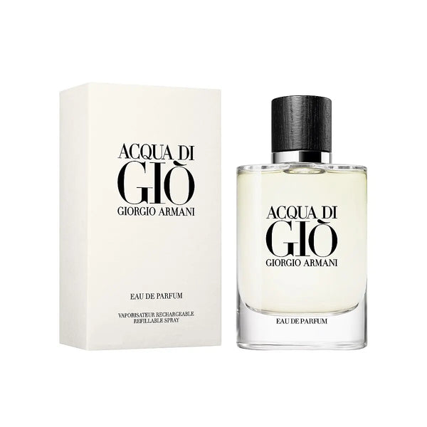 ACQUA DI GIO - EAU DE PARFUM • GIORGIO ARMANI • 75 ml (rechargeable) • Eau de parfum pour homme, vaporisateur/spray rechargeable  Scentia : Parfums et fragrances