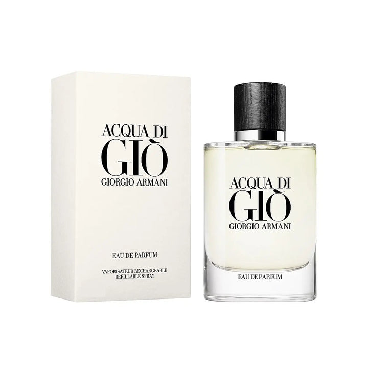 ACQUA DI GIO - EAU DE PARFUM • GIORGIO ARMANI • 75 ml (rechargeable) • Eau de parfum pour homme, vaporisateur/spray rechargeable  Scentia : Parfums et fragrances