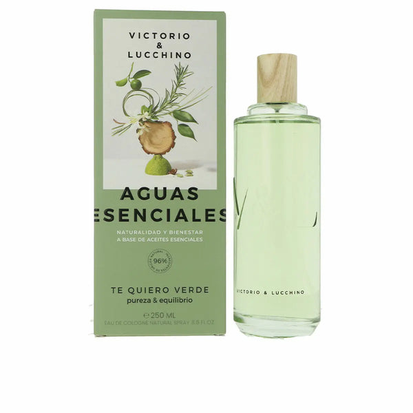 AGUAS ESENCIALES - TE QUIERO VERDE • VICTORIO & LUCCHINO • 250 ml • Eau de Cologne unisexe, vaporisateur/natural spray  Scentia : Parfums et fragrances