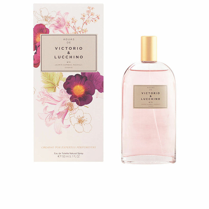 AGUAS - N°5 JAZMIN EXOTICO (Jazmin, Sambac, Patchouli, Cassis) • VICTORIO & LUCCHINO • 150 ml • Eau de toilette pour femme/unisexe, vaporisateur/natural spray  Scentia : Parfums et fragrances