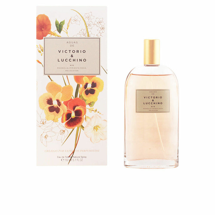 AGUAS - N°6 MAGNOLIA SENSUAL (Magnolia, Pimienta, Rosa, Melocoton) • VICTORIO & LUCCHINO • 150 ml • Eau de toilette pour femme/unisexe, vaporisateur/natural spray  Scentia : Parfums et fragrances