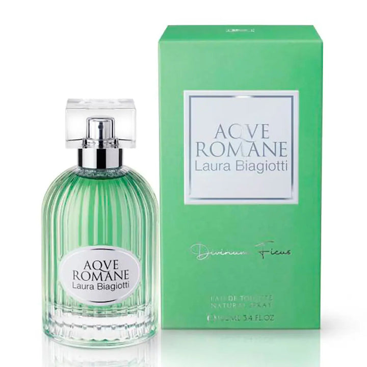 AQVE ROMANE - Divinum Ficus • Laura Biagiotti • 100 ml • Eau de toilette pour femme, vaporisateur/natural spray  Scentia : Parfums et fragrances
