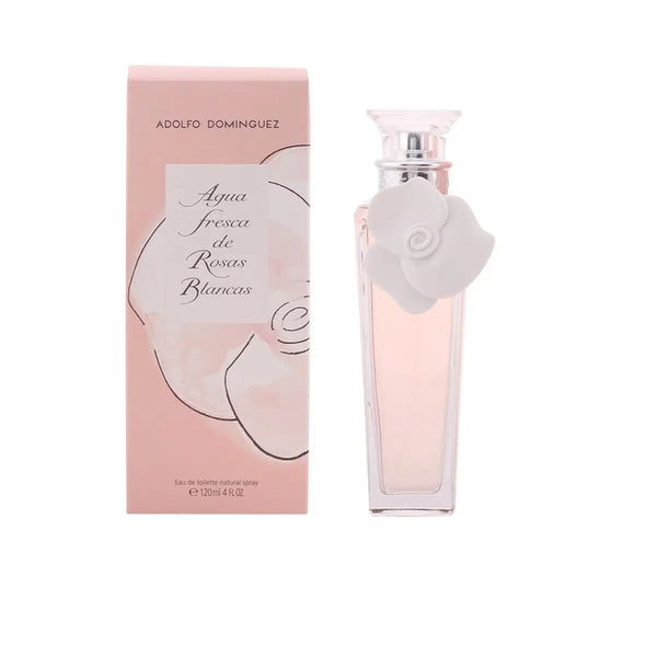 Agua fresca de ROSAS BLANCAS • ADOLFO DOMINGUEZ • 120 ml • Eau de toilette pour femme, vaporisateur/natural spray  Scentia : Parfums et fragrances