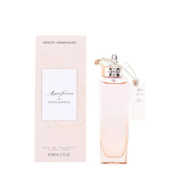 Agua fresca de ROSAS BLANCAS • ADOLFO DOMINGUEZ • 60 ml • Eau de toilette pour femme, vaporisateur/natural spray  Scentia : Parfums et fragrances
