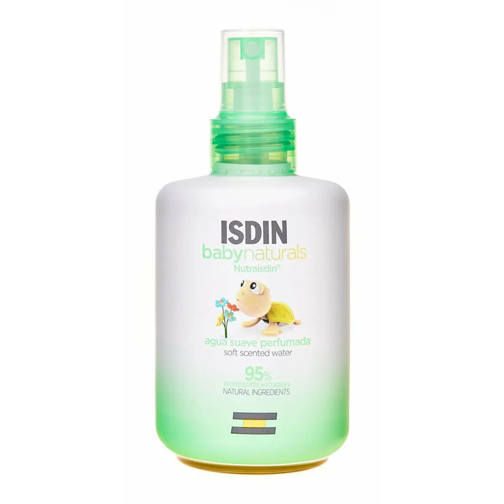 Agua suave perfumada • ISDIN - baby naturals • 200 ml • Eau légèrement parfumée pour bébé/Sof scented water, 95% ingrédients naturels, vaporisateur/spray  Scentia : Parfums et fragrances