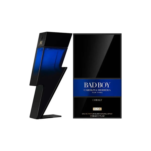 BAD BOY COBALT ELIXIR • CAROLINA HERRERA New York • 50 ml • Eau de parfum élixir pour homme  Scentia : Parfums et fragrances