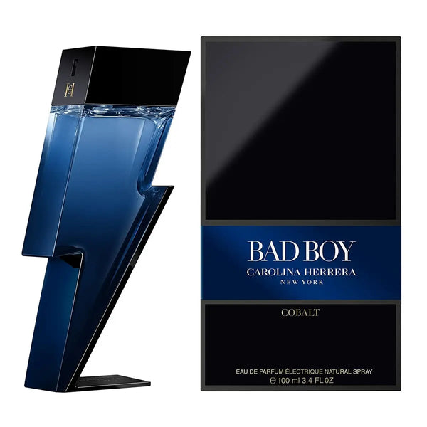 BAD BOY COBALT • CAROLINA HERRERA New York • 100 ml • Eau de parfum électrique pour homme  Scentia : Parfums et fragrances