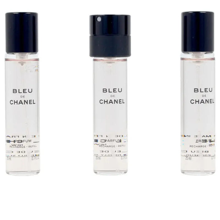 BLEU DE CHANEL - EAU DE PARFUM (3 recharges) • CHANEL, Paris • 3 x 20 ml • Eau de parfum pour homme, vaporisateur/spray  Scentia : Parfums et fragrances