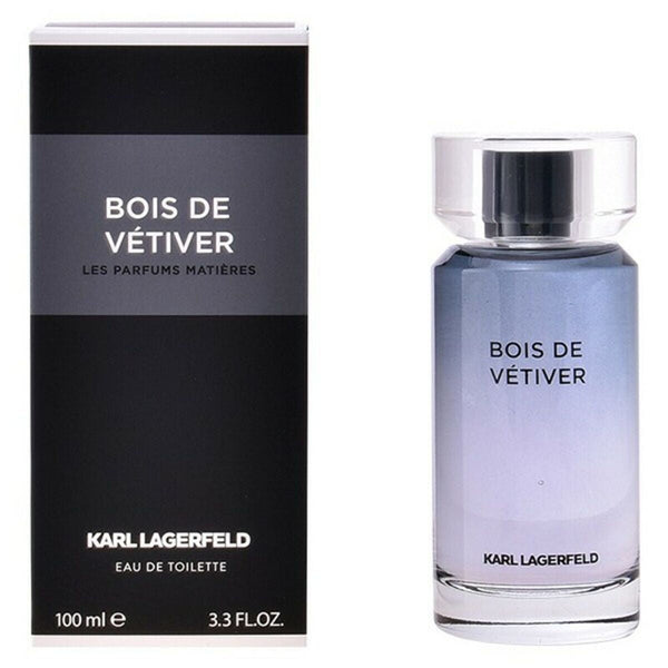 BOIS DE VÉTIVER - LES PARFUMS MATIÈRES • KARL LAGERFELD • Eau de toilette pour homme, vaporisateur/spray  Scentia : Parfums et fragrances